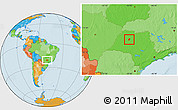 Political Location Map of Planalto