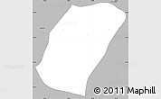 Gray Simple Map of Planalto