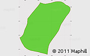 Political Simple Map of Planalto, cropped outside