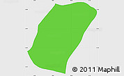 Political Simple Map of Planalto, single color outside