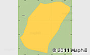 Savanna Style Simple Map of Planalto