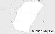 Silver Style Simple Map of Planalto