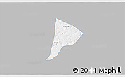 Gray 3D Map of Quata, single color outside