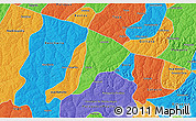 Political 3D Map of Quata