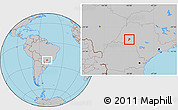 Gray Location Map of Quata