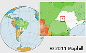 Political Location Map of Quata, highlighted parent region