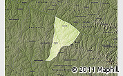 Physical Map of Quata, darken