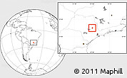 Blank Location Map of Rio Claro