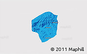 Political 3D Map of Sete Barras, cropped outside