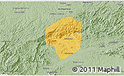 Savanna Style 3D Map of Sete Barras