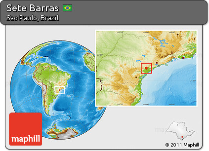 Physical Location Map of Sete Barras