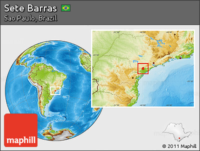 Physical Location Map of Sete Barras