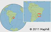 Savanna Style Location Map of Sete Barras, within the entire country