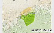 Physical Map of Sete Barras, lighten