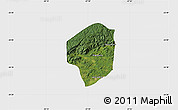 Satellite Map of Sete Barras, single color outside