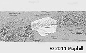 Gray Panoramic Map of Sete Barras