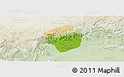 Physical Panoramic Map of Sete Barras, lighten