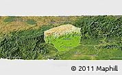 Physical Panoramic Map of Sete Barras, satellite outside
