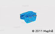 Political Panoramic Map of Sete Barras, cropped outside