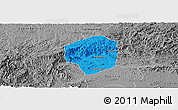 Political Panoramic Map of Sete Barras, desaturated