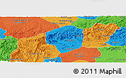 Political Panoramic Map of Sete Barras