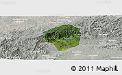 Satellite Panoramic Map of Sete Barras, lighten, semi-desaturated