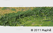 Satellite Panoramic Map of Sete Barras