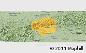 Savanna Style Panoramic Map of Sete Barras