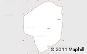 Classic Style Simple Map of Sete Barras, cropped outside