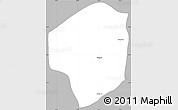 Gray Simple Map of Sete Barras