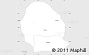 Silver Style Simple Map of Sorocaba