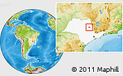 Physical Location Map of Sta.Rita do Pass, highlighted parent region