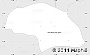 Silver Style Simple Map of Sta.Rita do Pass