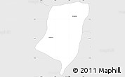 Silver Style Simple Map of Sud Mennucci