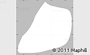 Gray Simple Map of Taguai