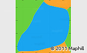 Political Simple Map of Taguai