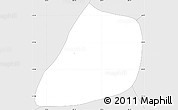 Silver Style Simple Map of Taguai