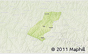 Physical 3D Map of Tupa, lighten
