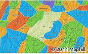 Physical 3D Map of Tupa, political outside