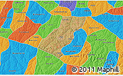 Satellite 3D Map of Tupa, political outside