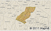 Satellite 3D Map of Tupa, shaded relief outside
