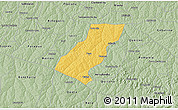 Savanna Style 3D Map of Tupa