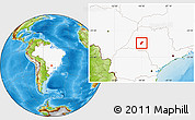 Physical Location Map of Tupa, highlighted country