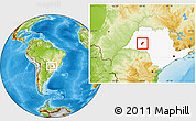 Physical Location Map of Tupa, highlighted parent region