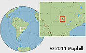 Savanna Style Location Map of Tupa