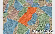 Political Map of Tupa, semi-desaturated
