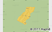 Savanna Style Map of Tupa, single color outside