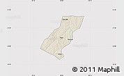 Shaded Relief Map of Tupa, cropped outside