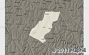 Shaded Relief Map of Tupa, darken
