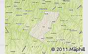 Shaded Relief Map of Tupa, physical outside